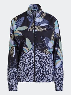 ADIDAS FARM RIO PRINT RELAXED LIGHTWEIGHT WINDBREAKER SIZE M